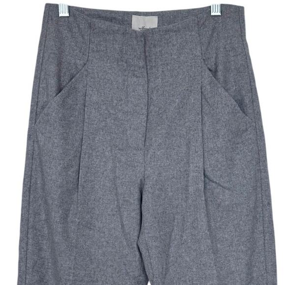 Aritzia Wilfred Chambery Trouser Pants Wool Cropped Dress Pants Pockets Size 0 - Picture 4 of 13